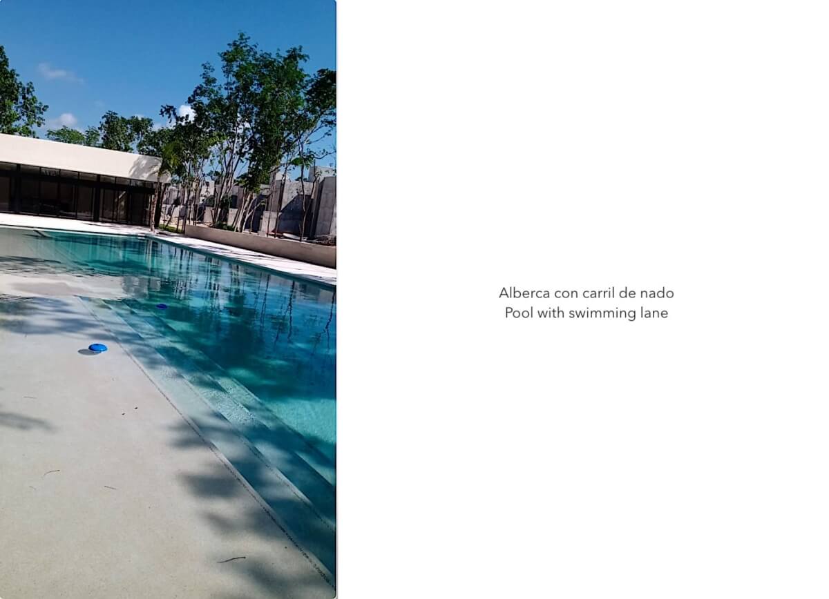 Casa de 3 recamaras en Playacar, alberca con carril de nado, chapoteadero, terraza con vista a la alberca, en venta, Playa del Carmen.