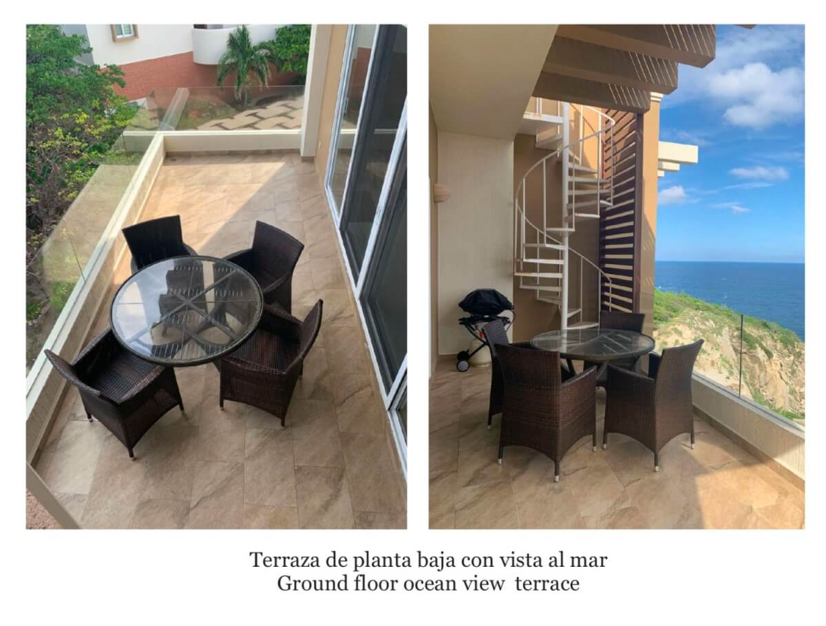 Ocean view penthouse, panoramic terrace, pool and Jacuzzi with sea view, furnished, 250 meters from the beach. for sale Huatulco.