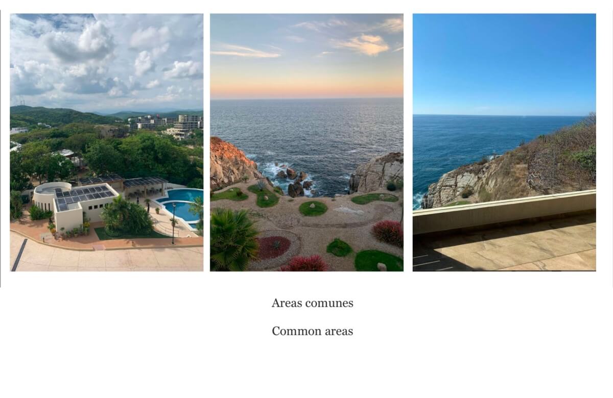 Ocean view penthouse, panoramic terrace, pool and Jacuzzi with sea view, furnished, 250 meters from the beach. for sale Huatulco.