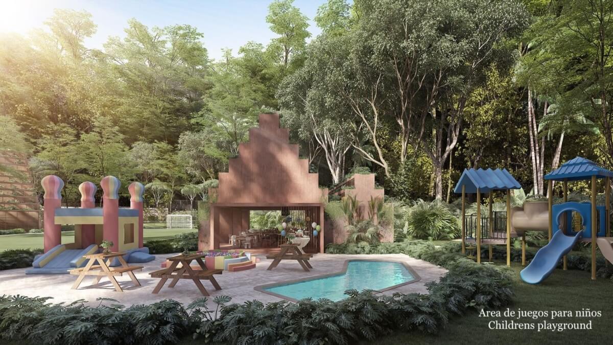 Studio 900 meters from the beach, furnished, infinity pool, cinema, spa, gym, restaurant, and more, in pre-construction, for sale on Kukulka