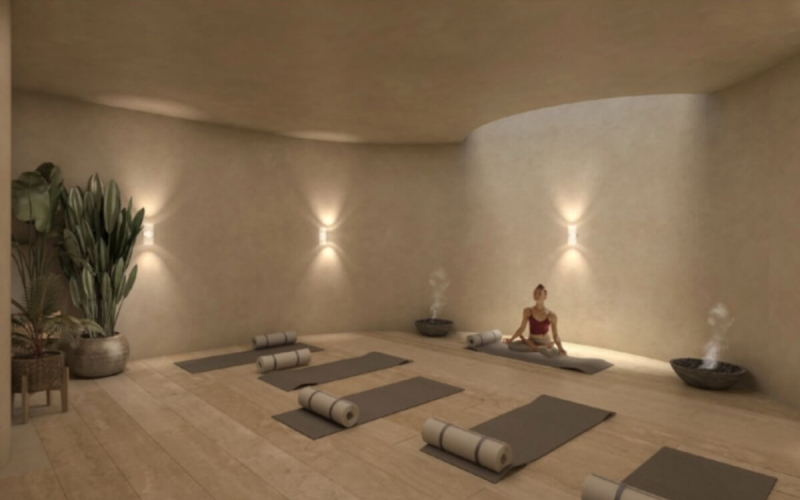 Condominium with pool, spa, stargazing, yoga, coworking, gym in gated community with outstanding amenities, pre-construction for sale Tulum.