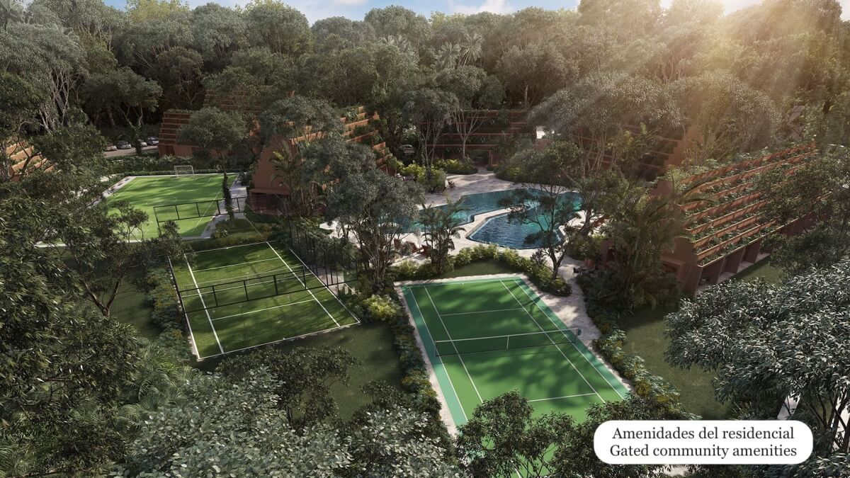 Estudio con alberca privada, ethnic mall, instagram butler, y mas amenidades en Aldea Zama venta.