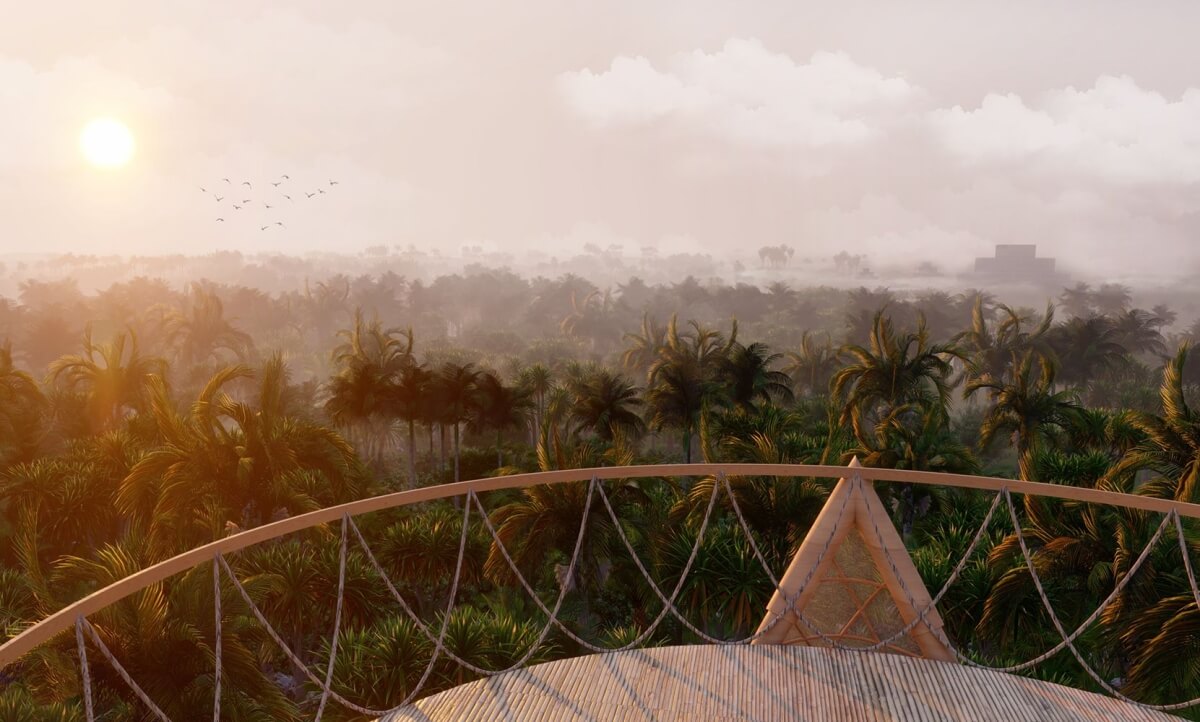 Estudio con alberca privada, ethnic mall, instagram butler, y mas amenidades en Aldea Zama venta.