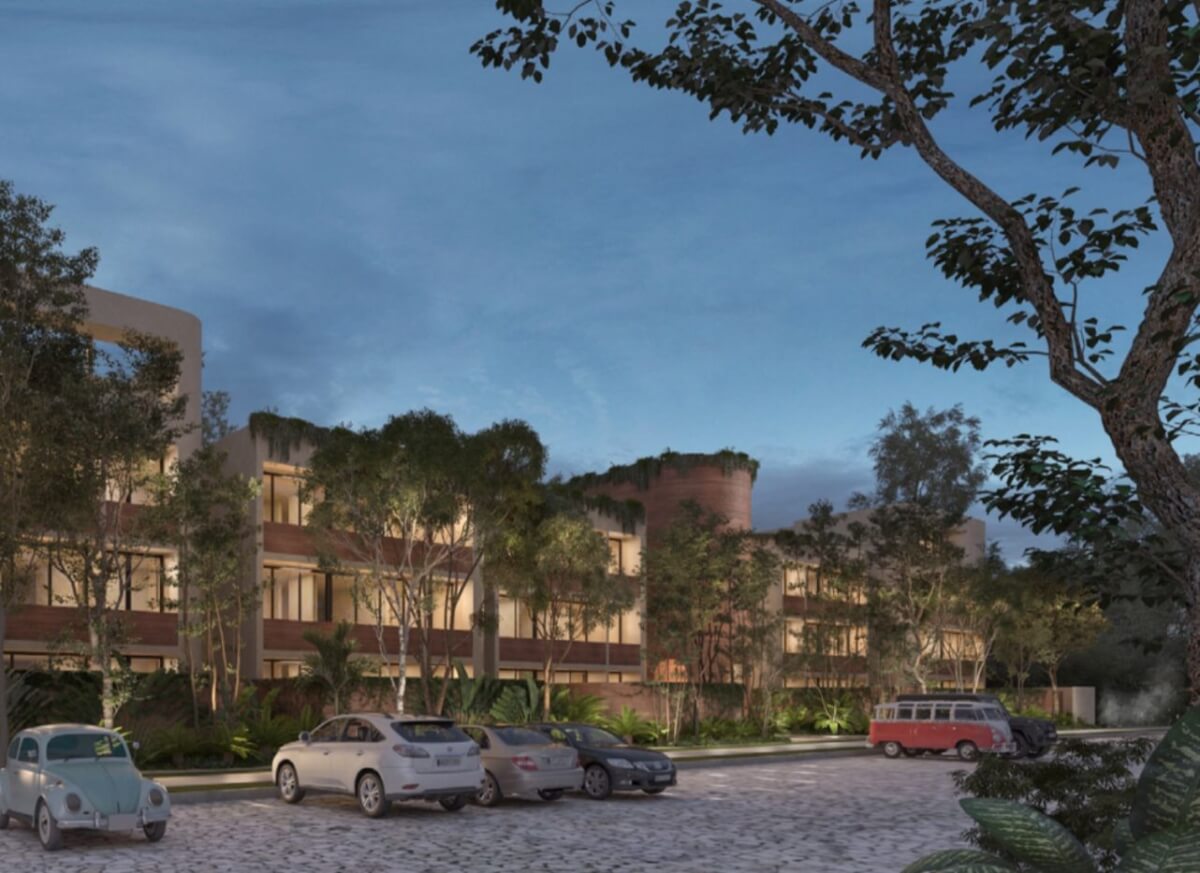 Estudio con alberca privada, ethnic mall, instagram butler, y mas amenidades en Aldea Zama venta.