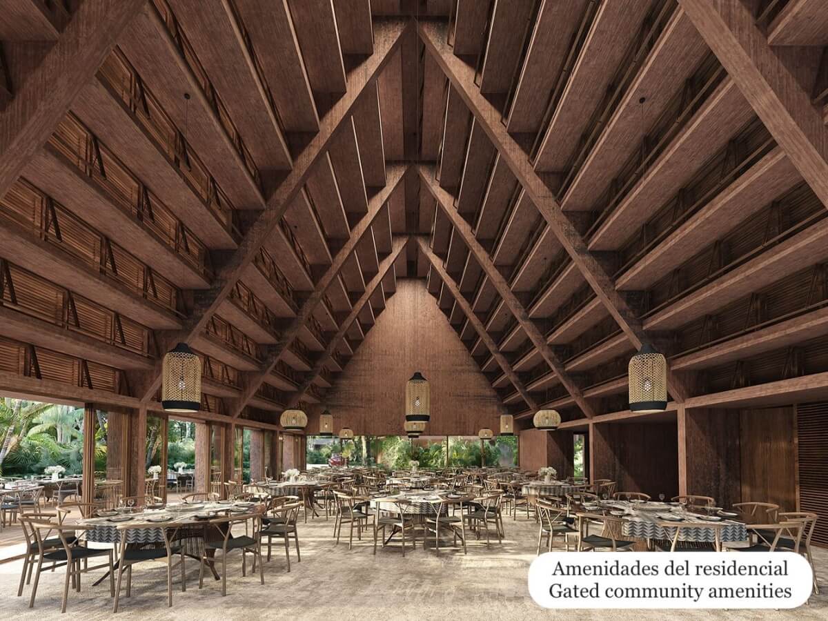 Estudio con alberca privada, ethnic mall, instagram butler, y mas amenidades en Aldea Zama venta.