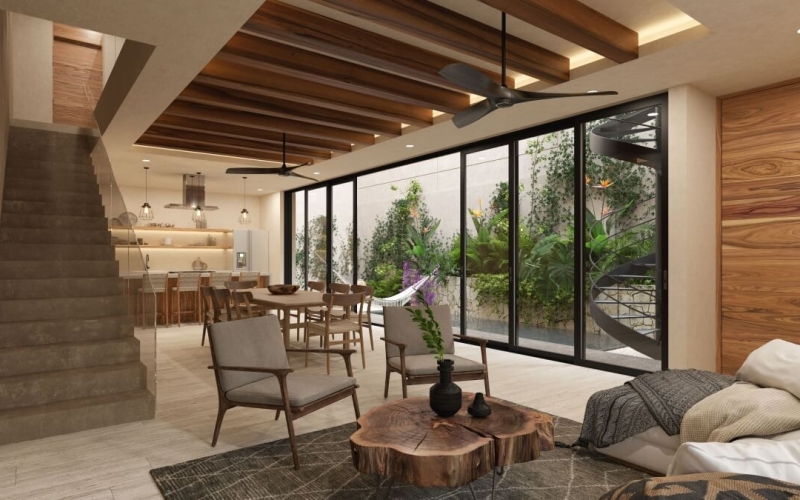 Casa de 3 recamaras m&aacute;s casa de hu&eacute;spedes con sistema lock off, alberca privada, tina de hidromasaje, tarjeta de llave inteligente