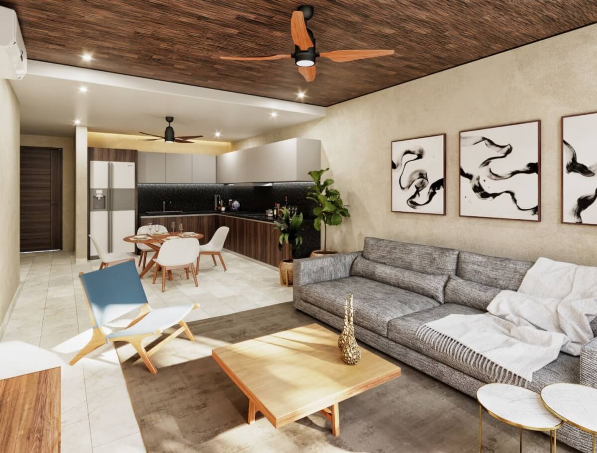 Condominium with private terrace for sale, in Centro, Puerto Morelos