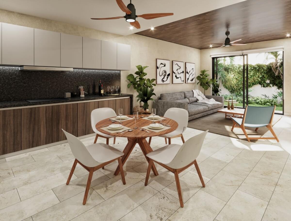 Condominium with private terrace for sale, in Centro, Puerto Morelos