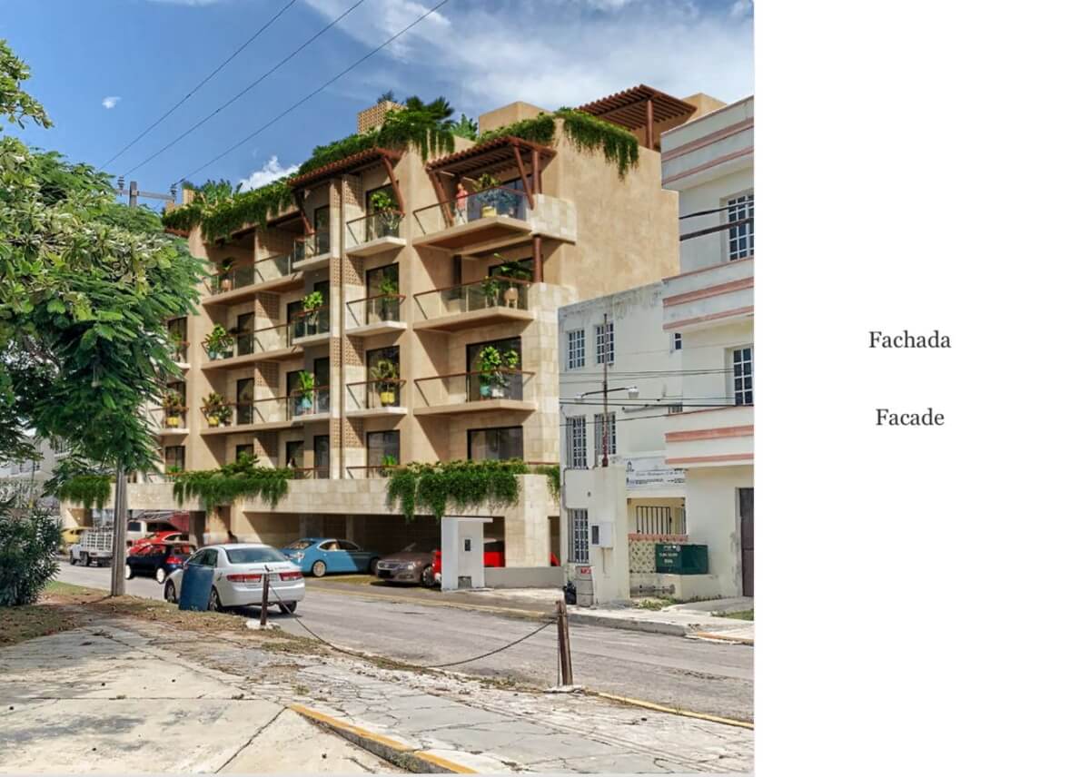 Estudio con acceso a la playa, terraza, tina, alberca y  Area de Coworking,  Venta en Puerto Morelos.