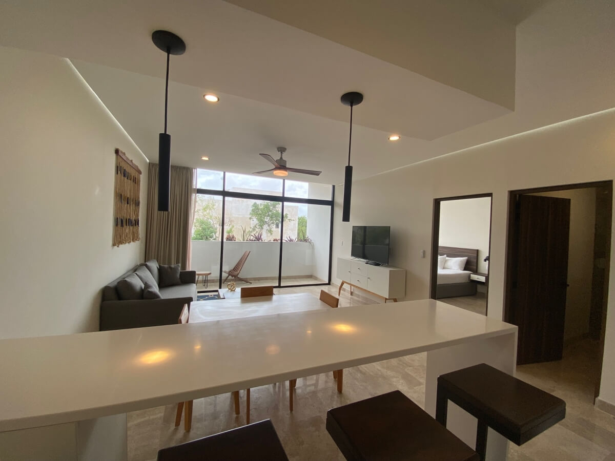 Condominium with garden and private pool, gym, restaurant, outdoor yoga area, bicycles, 5 minutes from the beach, in pre-construction