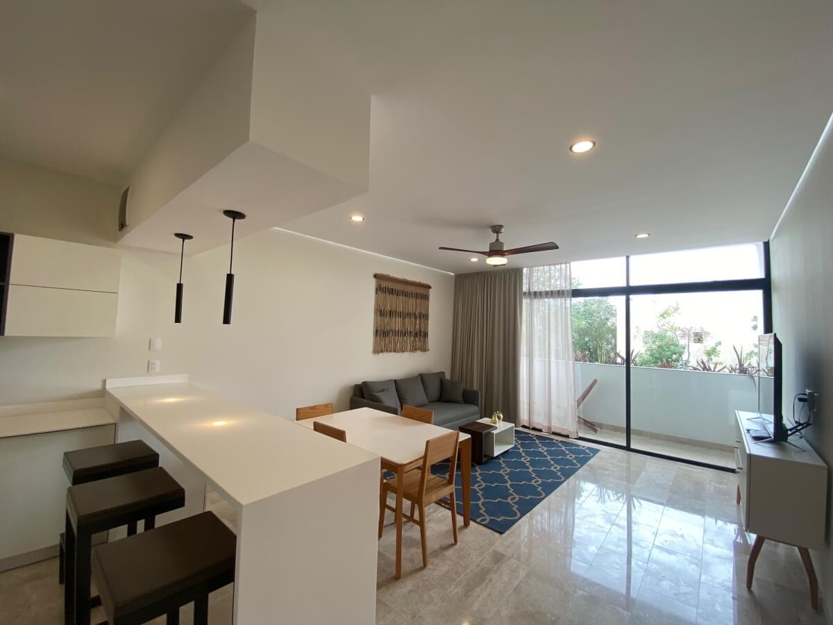 Condominium with garden and private pool, gym, restaurant, outdoor yoga area, bicycles, 5 minutes from the beach, in pre-construction