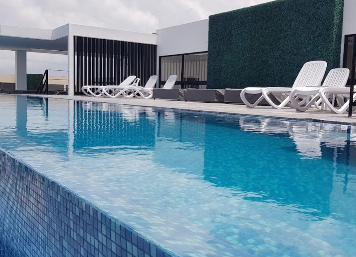 Condominium with garden and private pool, gym, restaurant, outdoor yoga area, bicycles, 5 minutes from the beach, in pre-construction