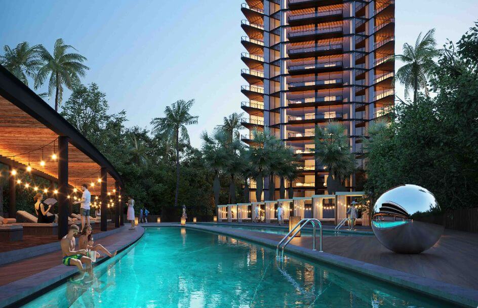 Condominio de lujo con mas de 50 amenidades, acabados de lujo, cine, spa, spinning, parque de perros, alberca y jacuzzi de adultos, pre-cons