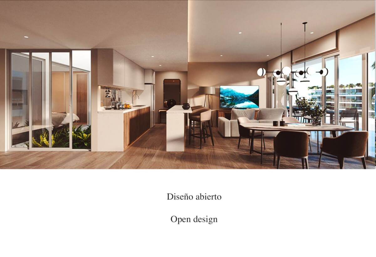 Apartment with lock off, terrace, cellar and laundry room, overlooking the forest, spa, sports courts, pool, jacuzzi, childrens club, in Cu