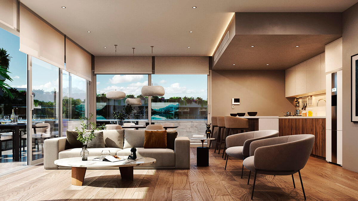 Apartment with rooftop, restaurant, steps from Fifth Avenue for sale PDC.