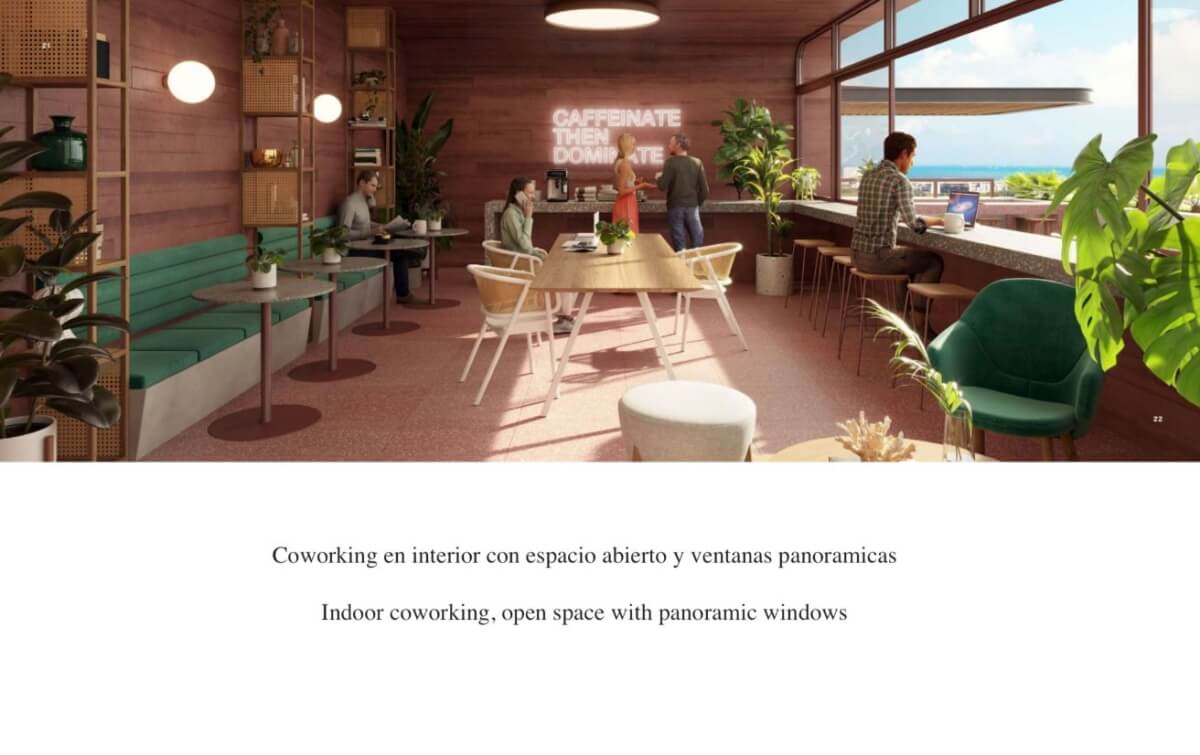 Apartment with pickleball court, Cafe Restaurant, and pool, pre-construction, for sale, Canc&uacute;n.