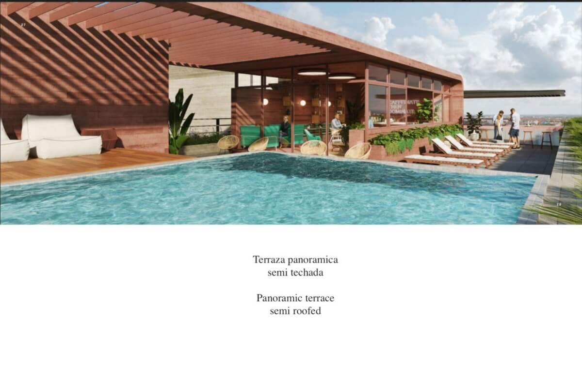 Apartment with pickleball court, Cafe Restaurant, and pool, pre-construction, for sale, Canc&uacute;n.