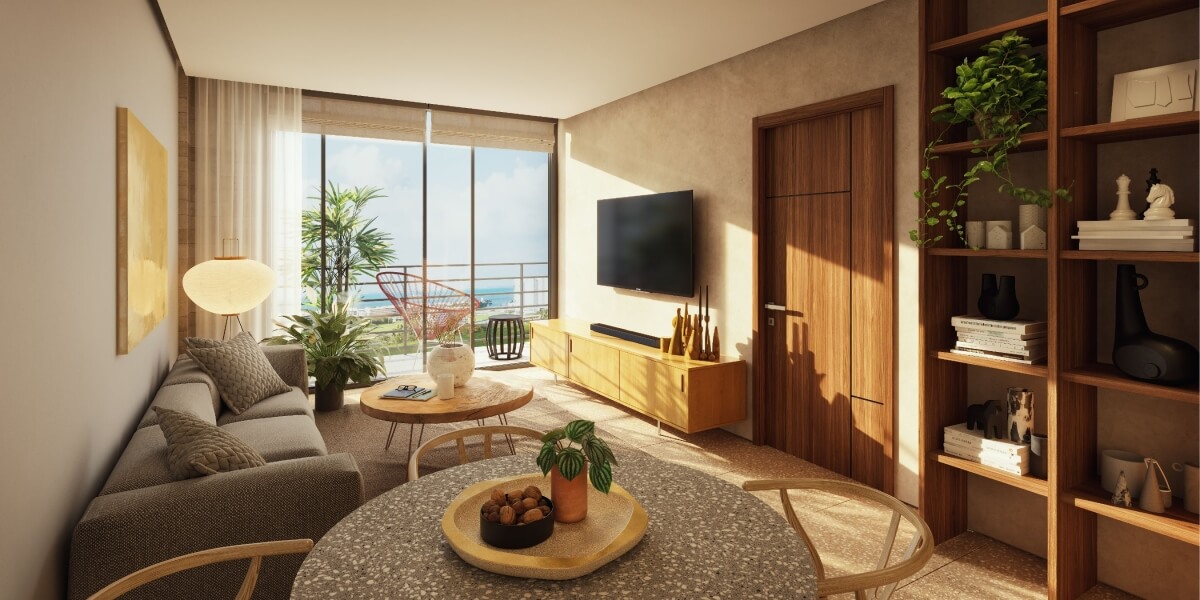 Departamento con &aacute;reas verdes, en venta, Parque Canc&uacute;n, Canc&uacute;n