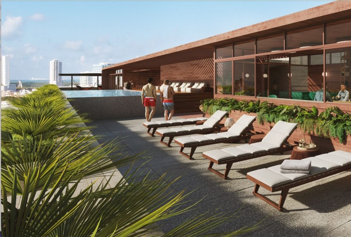 Departamento con &aacute;reas verdes, en venta, Parque Canc&uacute;n, Canc&uacute;n