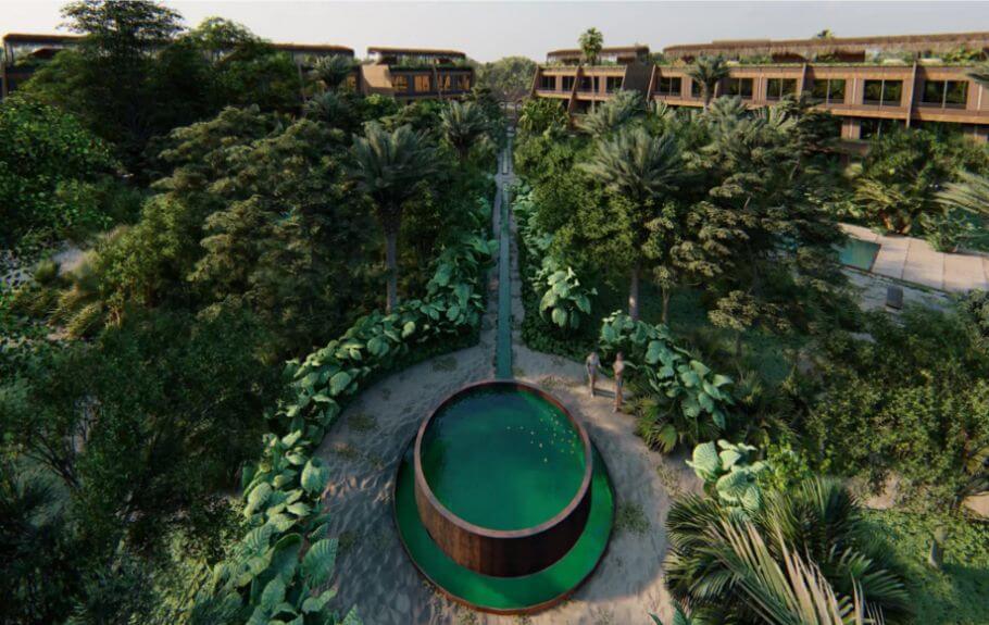 Condominium with pool, paddle tennis court, bar, grill, jacuzzi, for sale Cozumel