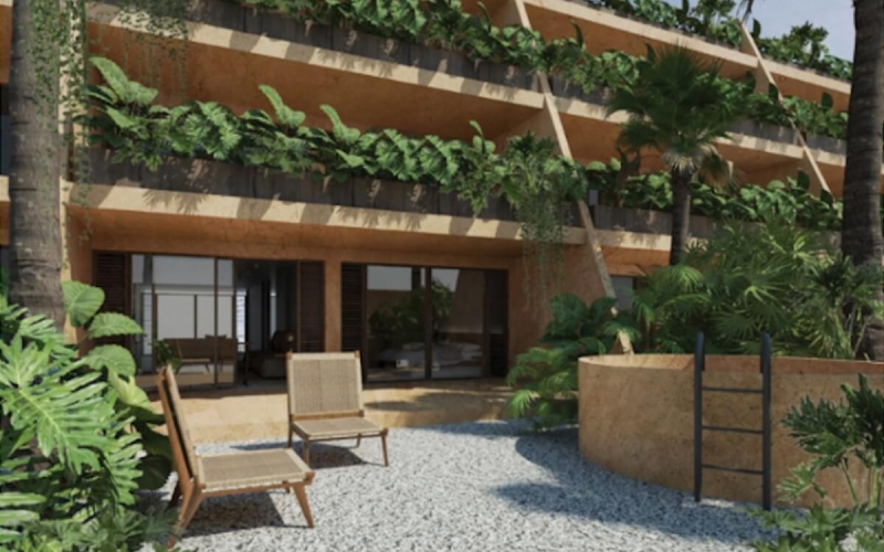 Apartment with garden and private jacuzzi, near the beach, room &amp; pool service, fire pit, playground for children, hammock area, surrounded