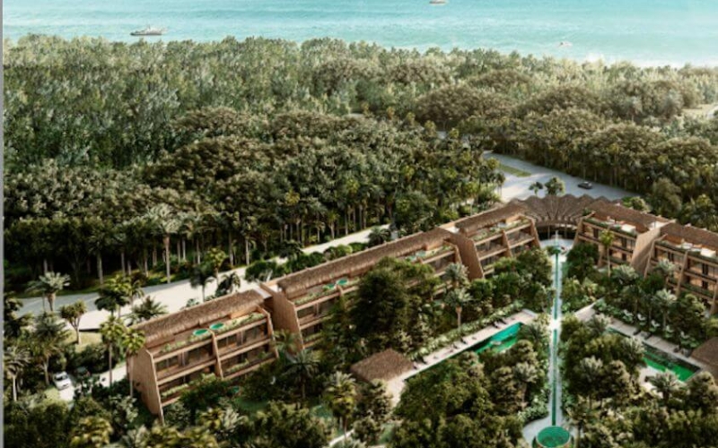 Penthouse near the beach, room &amp; pool service, fire pit, playground for children, hammock area, surrounded by green, 1 km from the beach pre