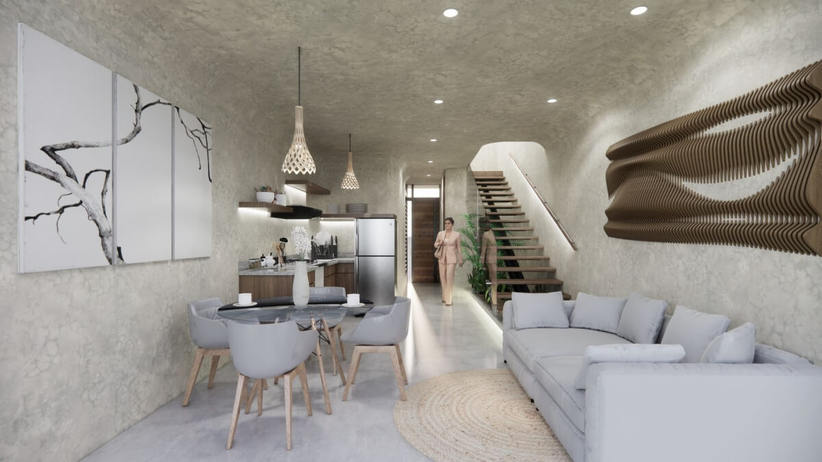 Luxury studio surrounded by green areas for sale in Tulum