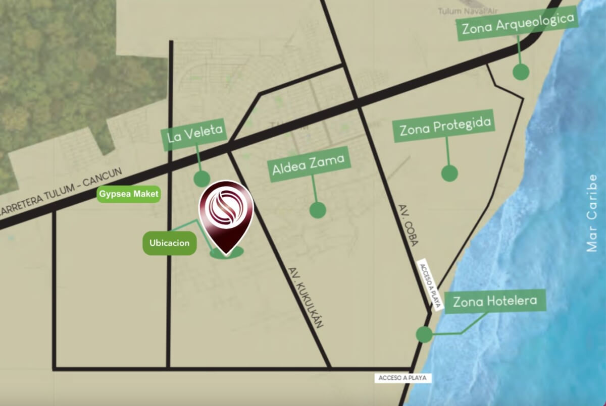 Studio with Private Jacuzzi for Sale in Central Park Lagunas, Tulum