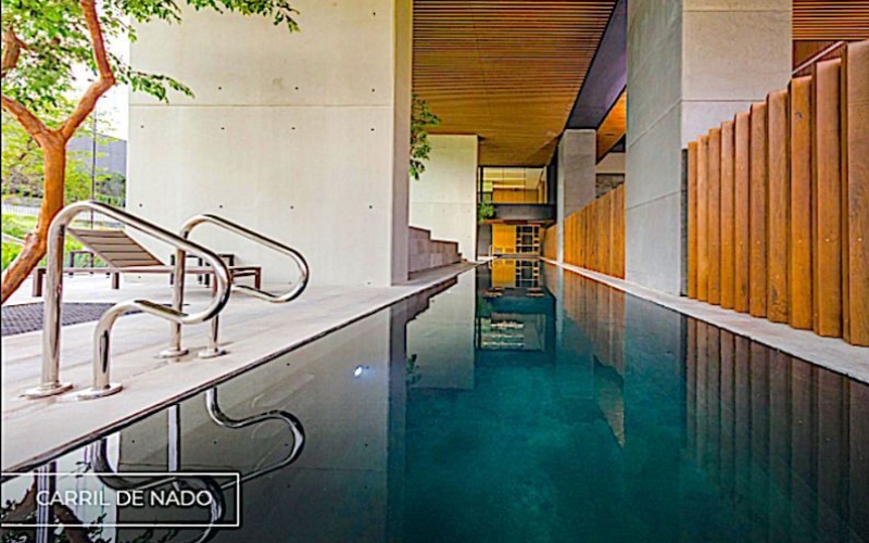 Luxury condominium with 30 amenities, 13,000 m2 of green areas, designed by renown architect firm, Fuentes del Pedregal, for sale Mexico