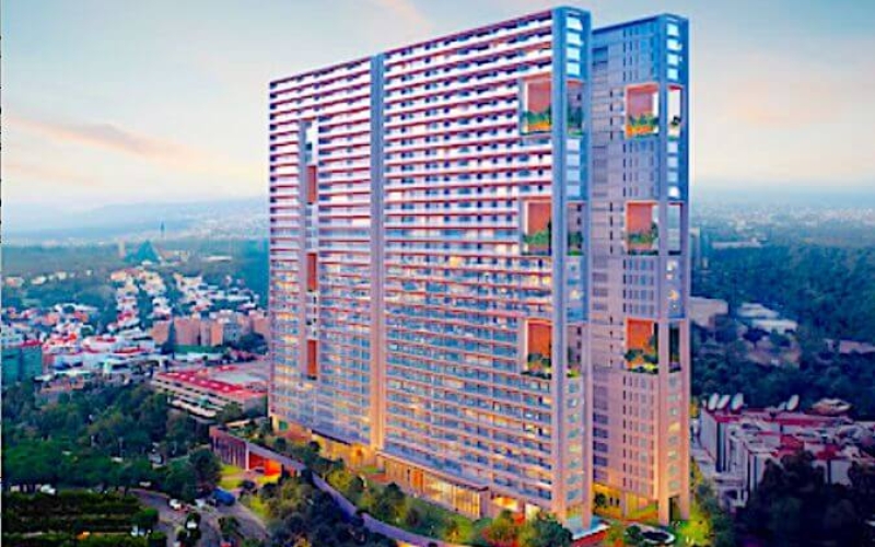 2 bedroom apartment + family room, 30 amenities, 13,000 m2 of green areas, designed by renown architect firm,Fuentes del Pedregal, for sale