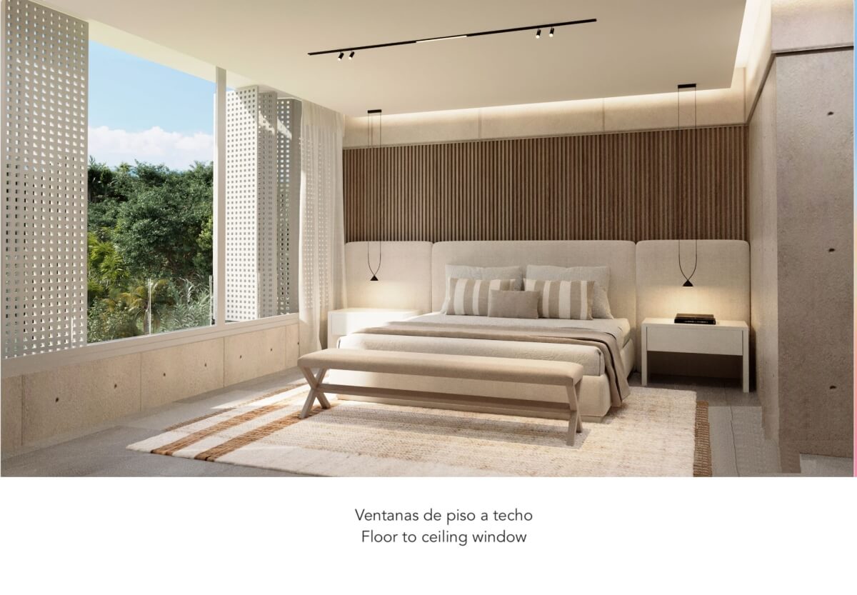 Departamento de 324 m2, con jardin, cenote, alberca, a 400 metros de la playa, en campo de golf, pre-construccion-venta Playacar