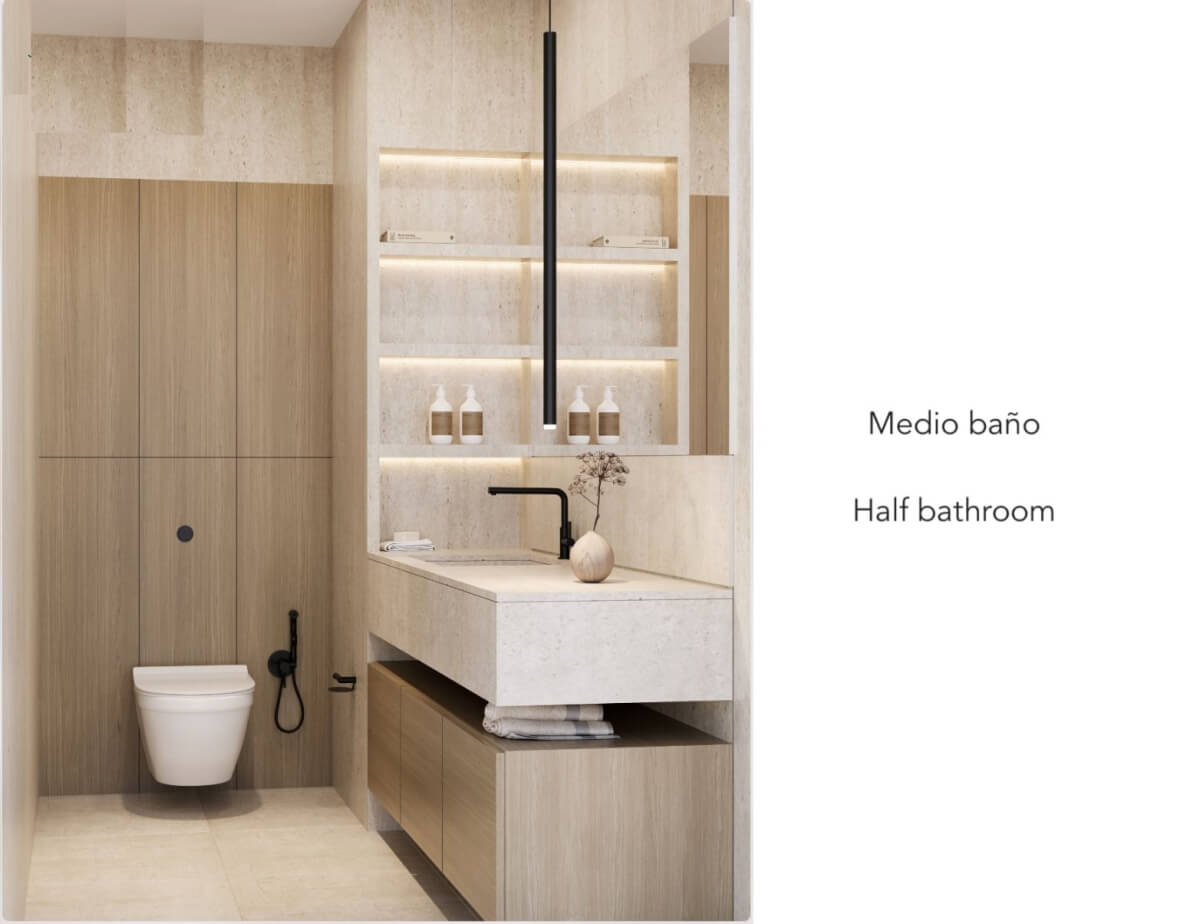 Departamento de 324 m2, con jardin, cenote, alberca, a 400 metros de la playa, en campo de golf, pre-construccion-venta Playacar