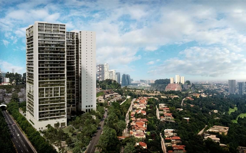 Departamento con 7,000 m2 de areas verdes con amenidades, cine, spa, alberca, jacuzzi, y mas pre-construccion, Santa Fe venta Ciudad de Mexi