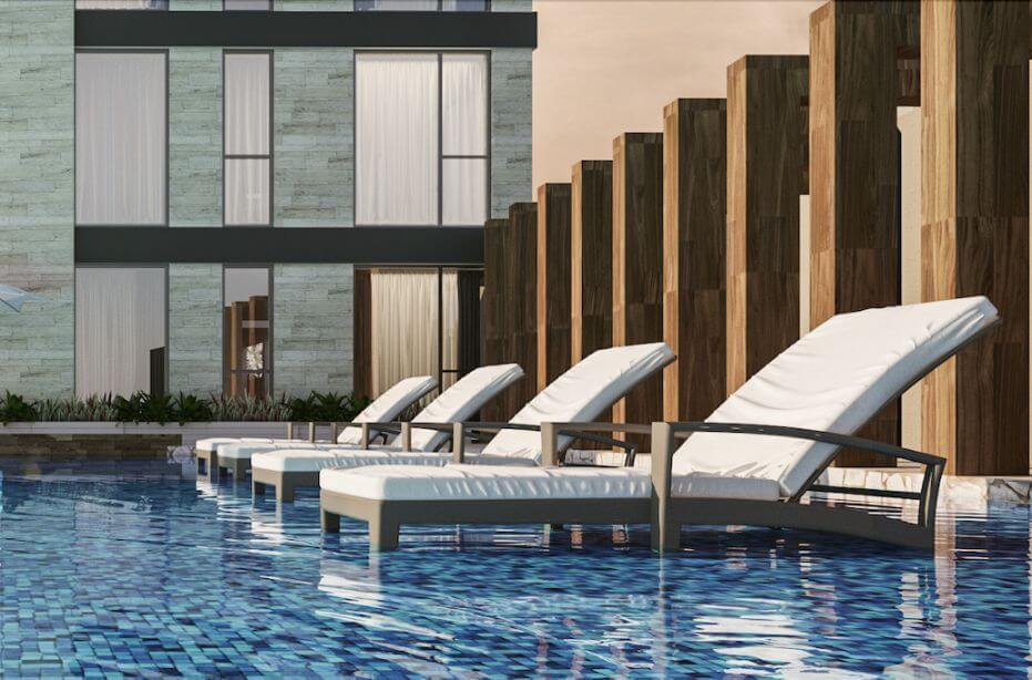 Penthouse with 21 m2 terrace, infinity pool, pet spa, cowork, gym, pre-construction, on Nader Avenue, Cancun, for sale.