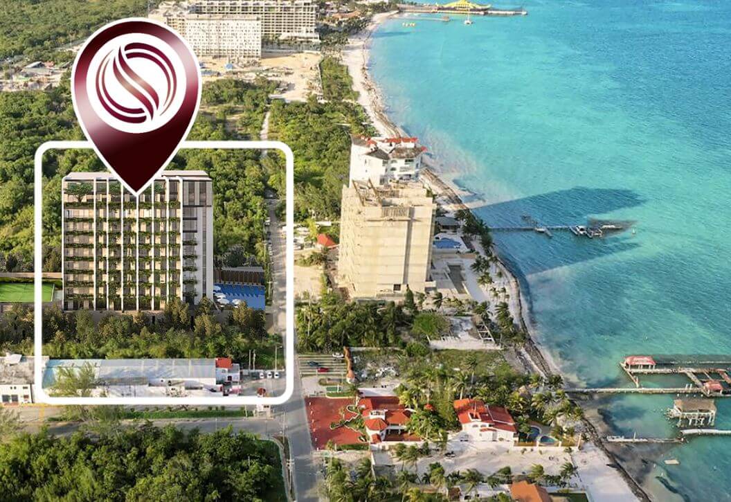 Penthouse with 21 m2 terrace, infinity pool, pet spa, cowork, gym, pre-construction, on Nader Avenue, Cancun, for sale.