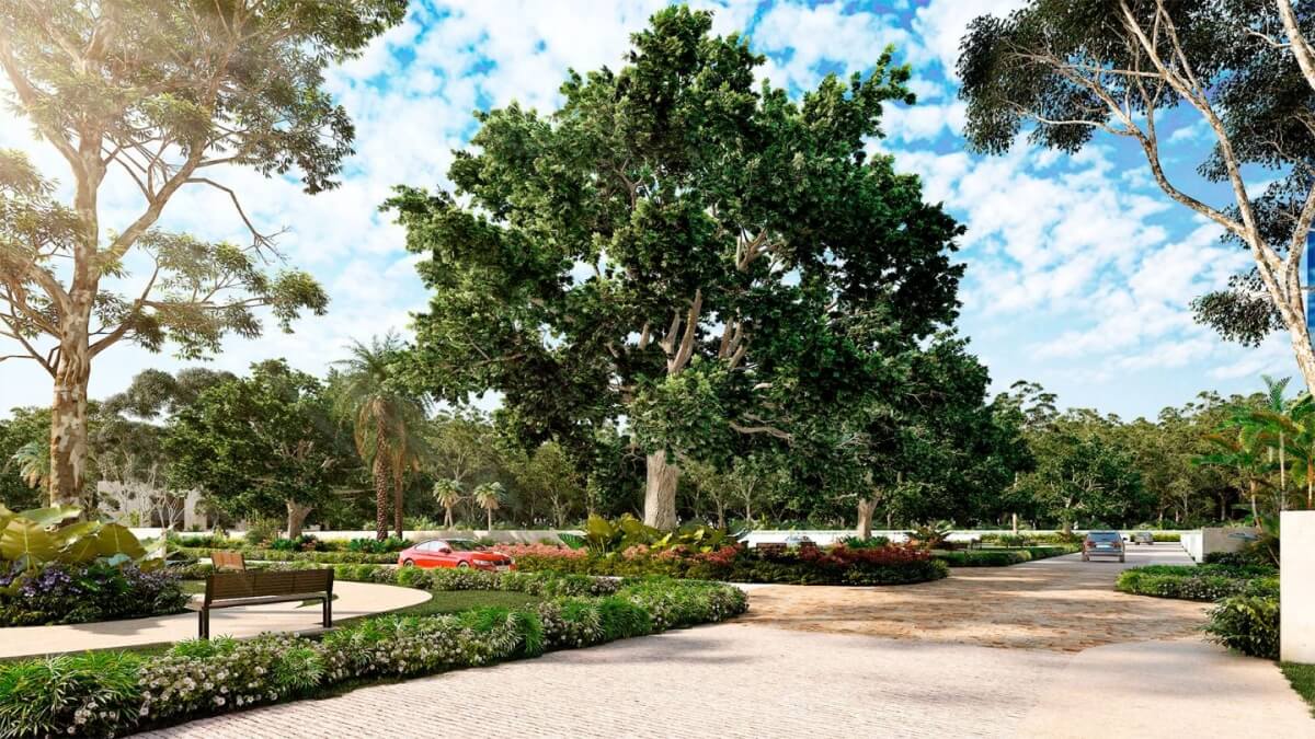 Lot with Amenity Area in Gated Community for Sale, Kikteil, M&eacute;rida