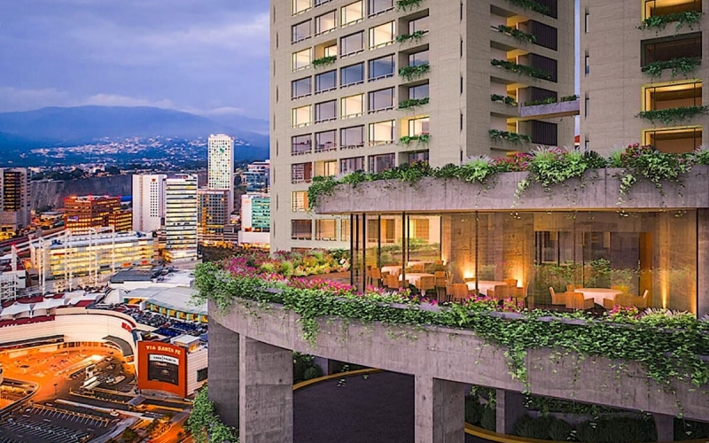 Apartment with 2 parking spaces, swimming lane, gym, playground, green areas, pre-construction, for sale in Santa Fe, Mexico City.