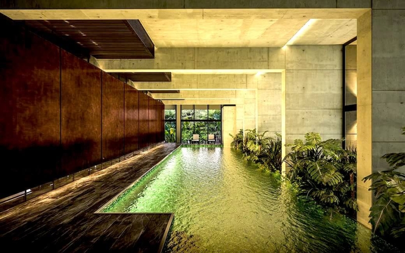 Condo with a 5 m2 terrace, 2 parking spaces, swimming lane, gym, playground, green areas, pre-construction, for sale in Santa Fe, Mexico Cit