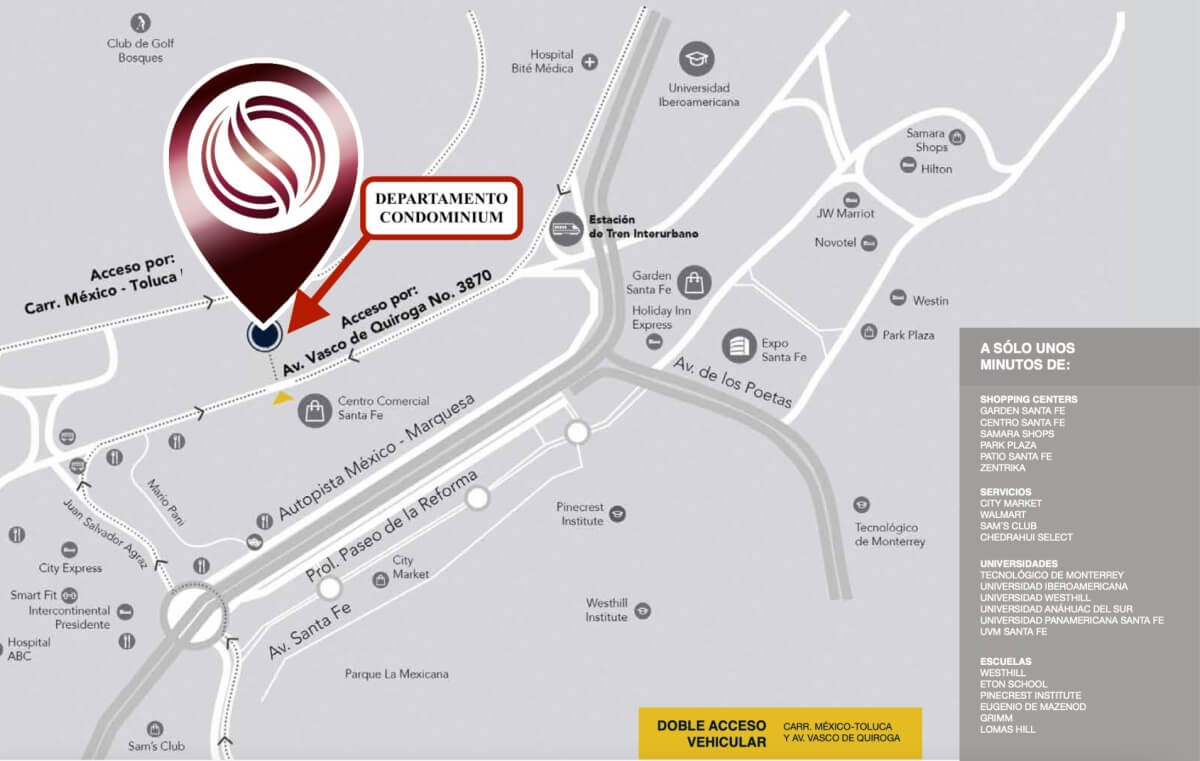 Condo with event room, for sale, Santa Fe, CDMX