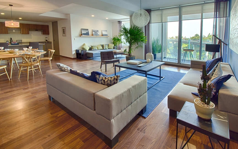 Apartment with private forest of 42,000 m2, concierge, gym, spa, semi-Olympic pool, cyclo room, and more amenities, for sale, Santa Fe, Mexi