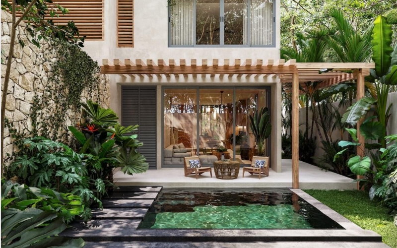 House with private pool and terrace, in gated community with clubhouse, sensory park, spa, paddle, gym, and more in pre-construction, for sa