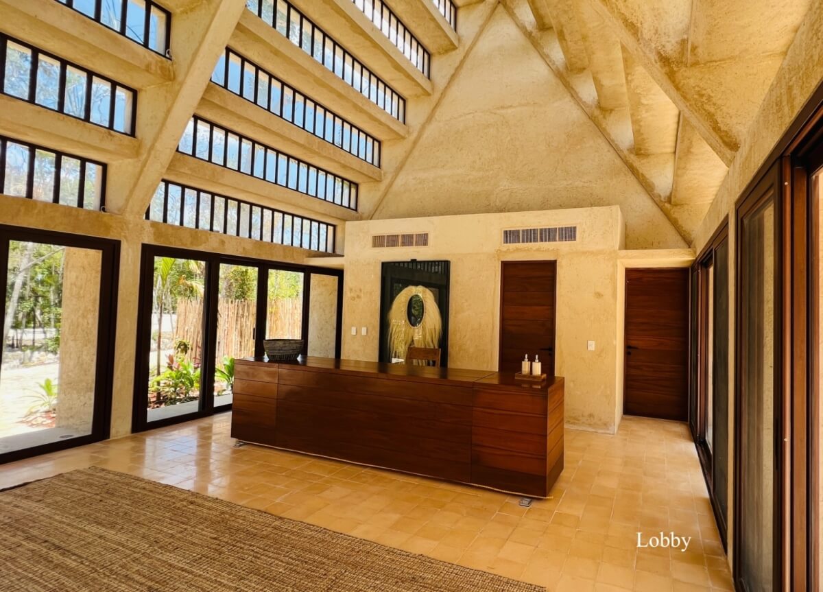 Luxury villa with pool, jacuzzi, and terrace for sale in Tulum.