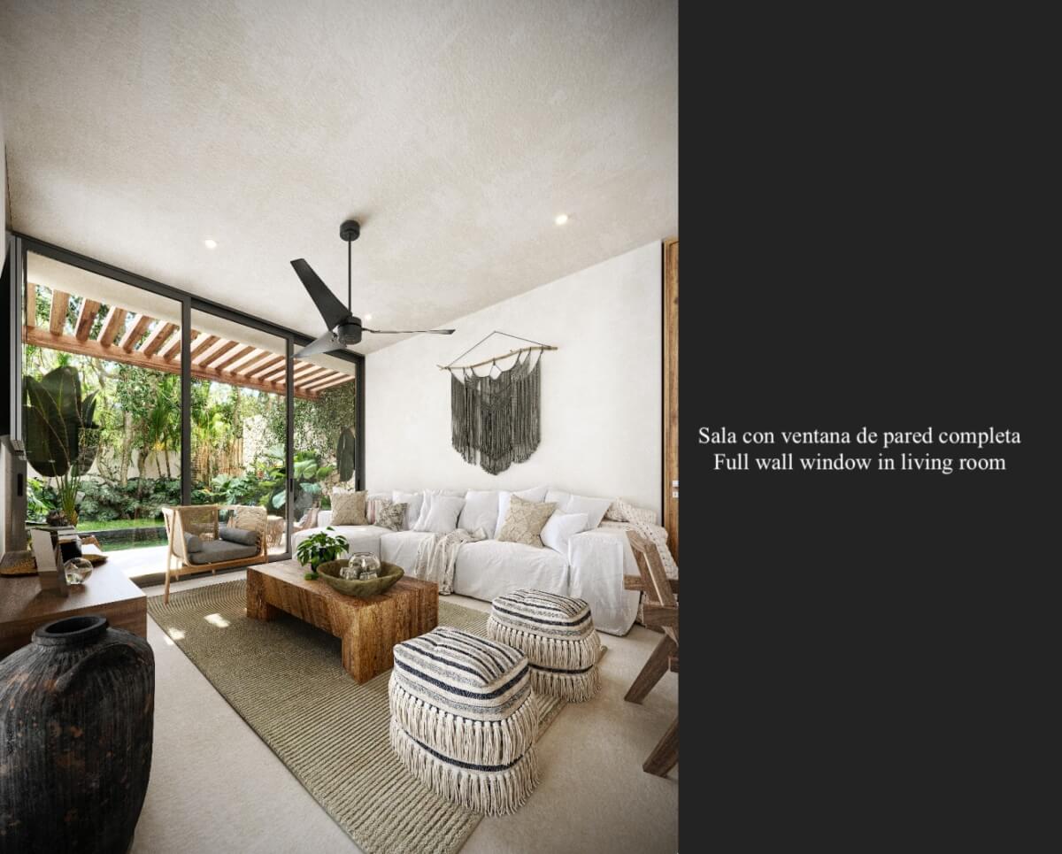 Luxury villa with pool, jacuzzi, and terrace for sale in Tulum.