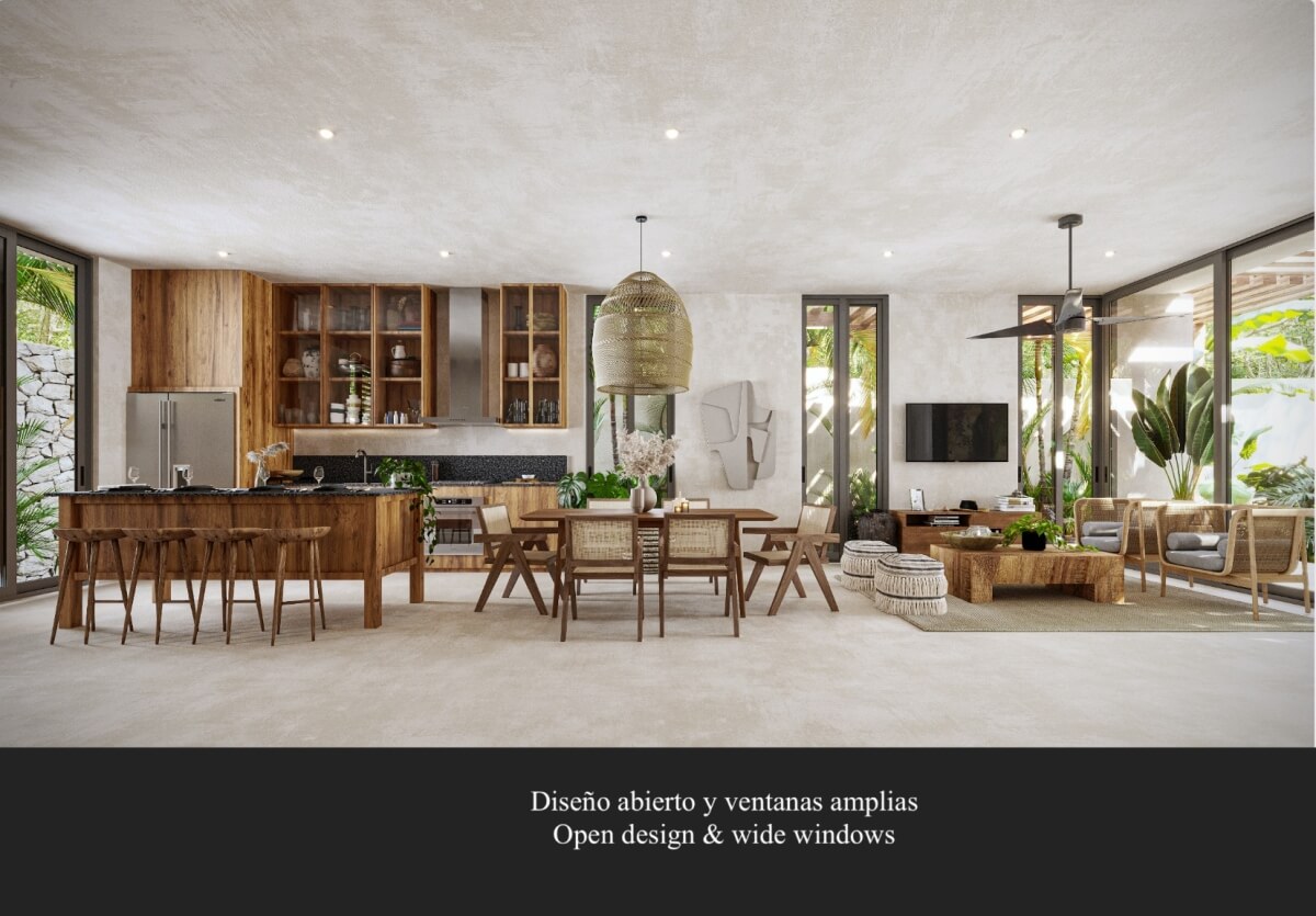 Luxury villa with pool, jacuzzi, and terrace for sale in Tulum.