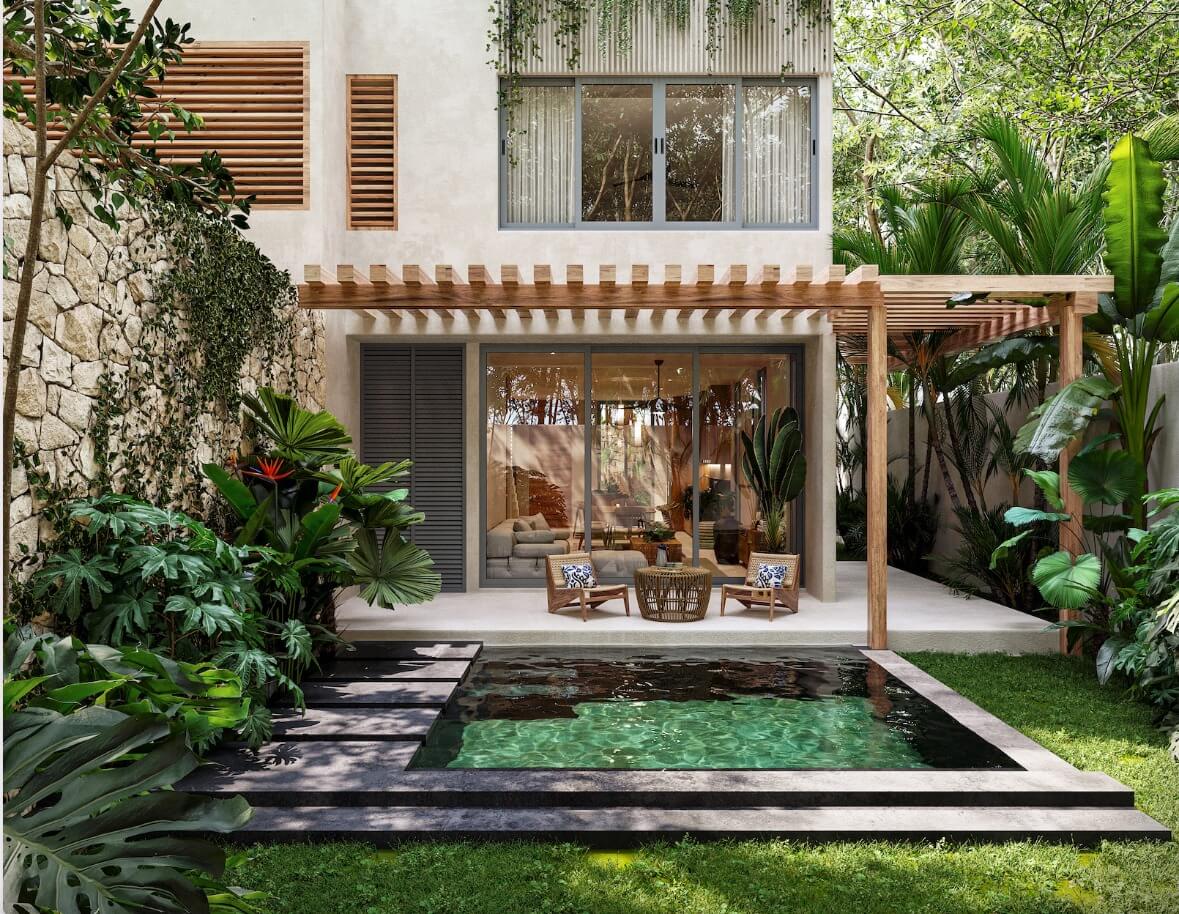 Land in a residential development with a clubhouse, spa, and mini cinema for sale in Region 11, Tulum.