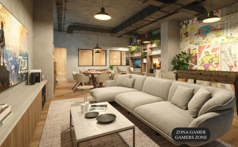 Loft aparment with terrace, pool, gym, pre-construction, for sale, Cancun, Quintana Roo.