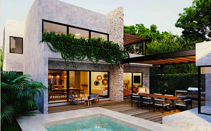 Outdoor lifestyle, 2 terraces, private pool, luxury finishes, private bedroom, pre-construction for sale Aldea Zama, Tulum.