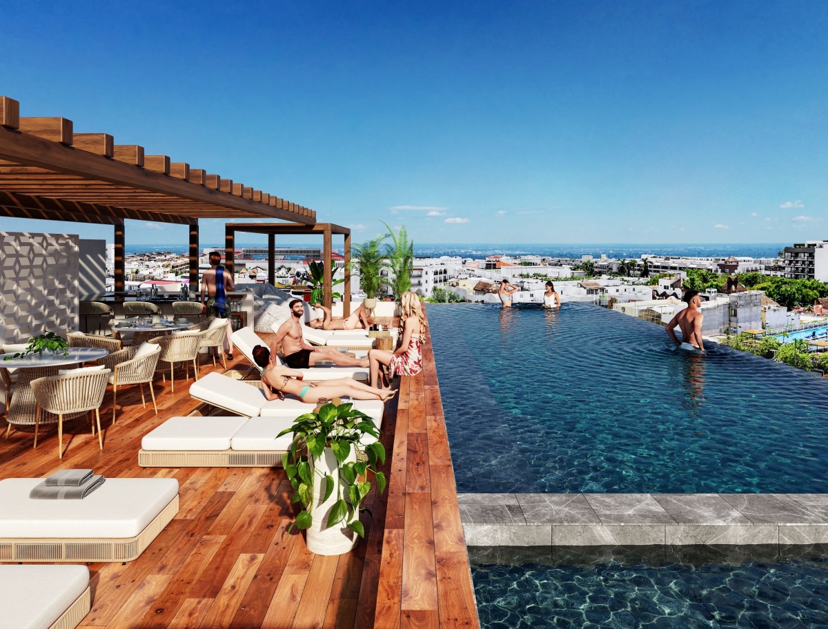 Refugio moderno en la playa en venta, Quinta Avenida, Playa del Carmen&nbsp;