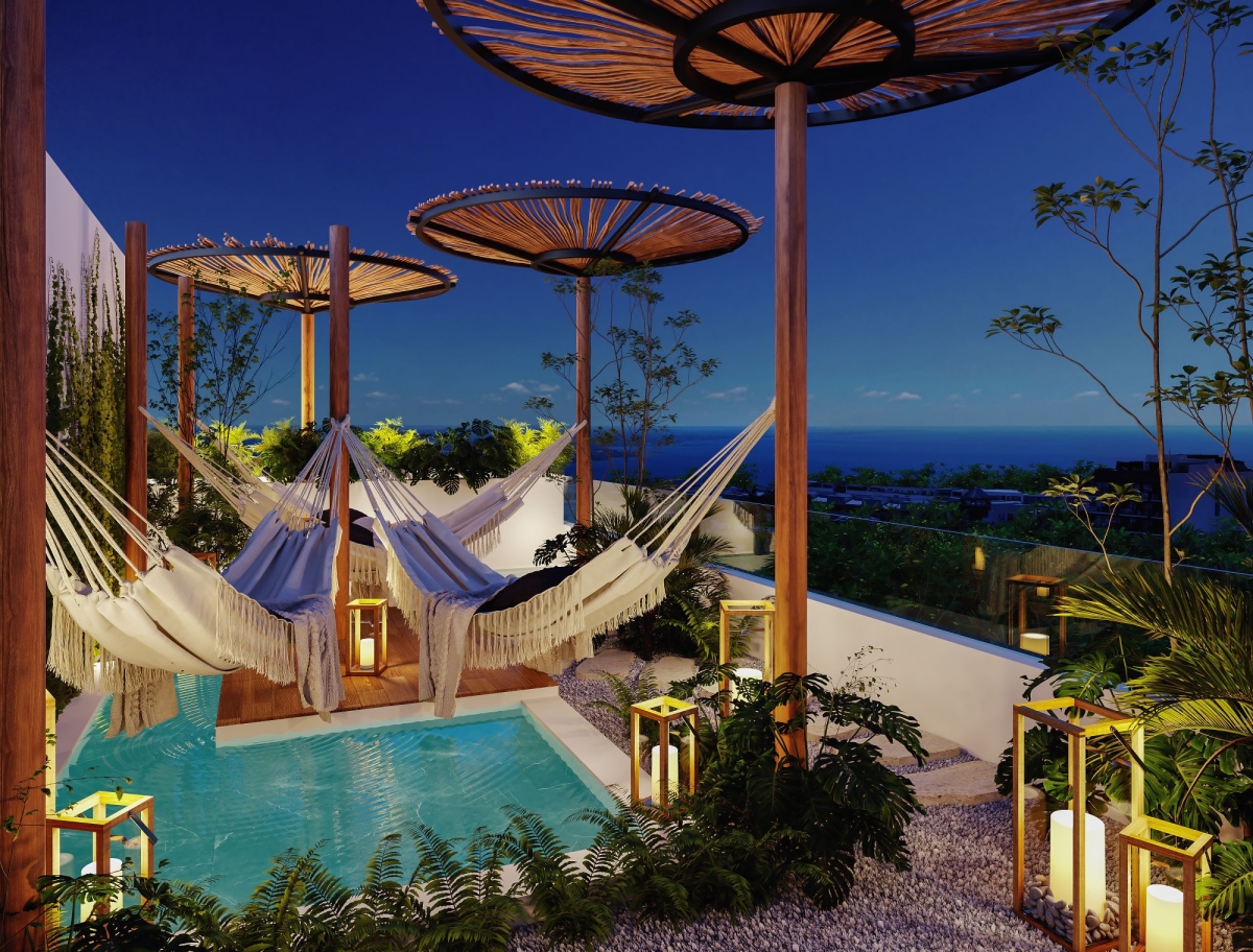 Apartment with Terrace and Private Garden, for Sale, Playacar, Playa del Carmen