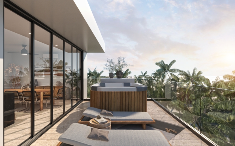 Penthouse de 6 recamaras con jacuzzi privado, acceso al mar, alberca, coworking, juegos infantiles,  piso de m&aacute;rmol, pre-construccion